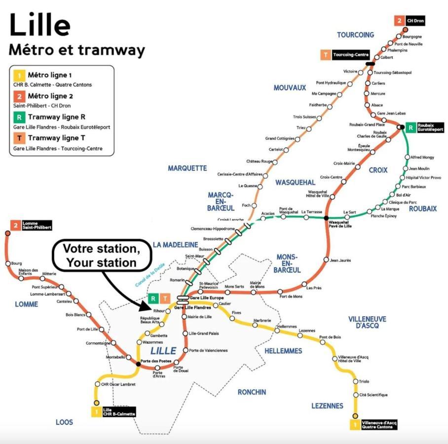 Lille Centre - Nice Cozy And Functional Studio מראה חיצוני תמונה